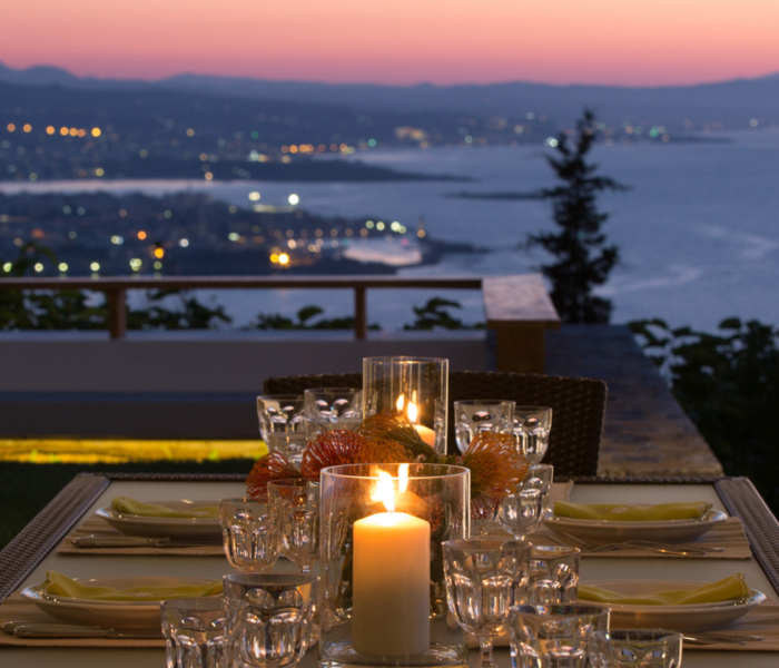 Diner View Luxury Villa Terra Creta
