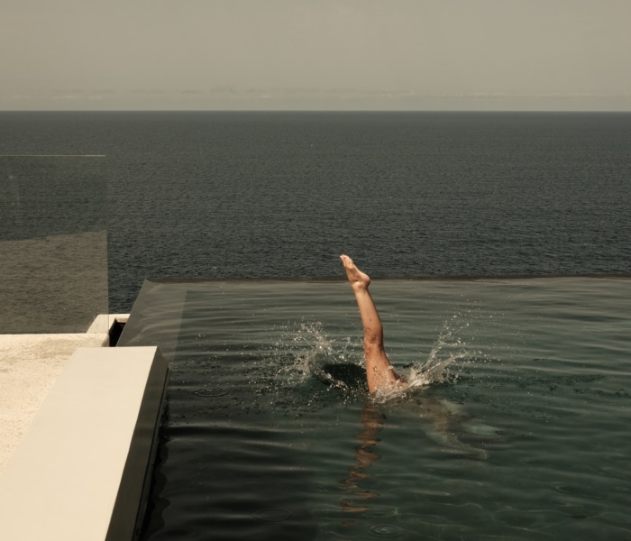 villa avec piscine privée en crète