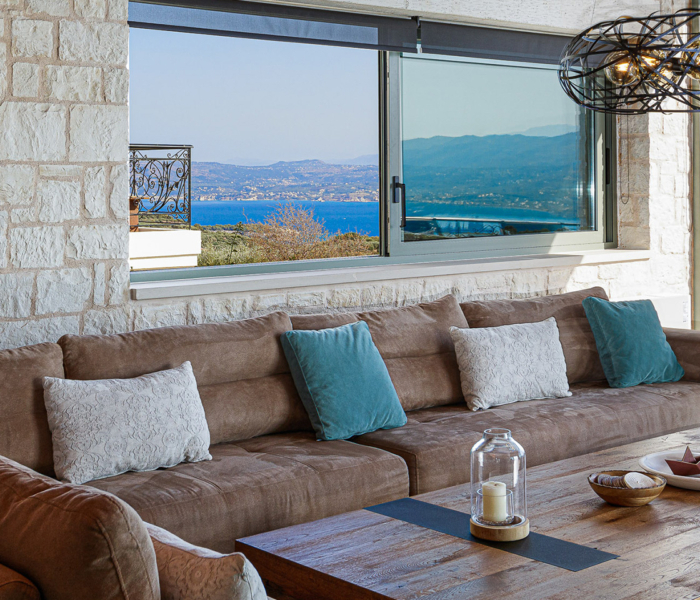 Canape Sejour Villa Luxe Crete Grece
