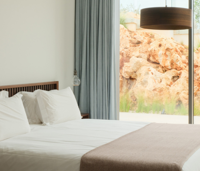 Chambre Design Vue Jardin Grece