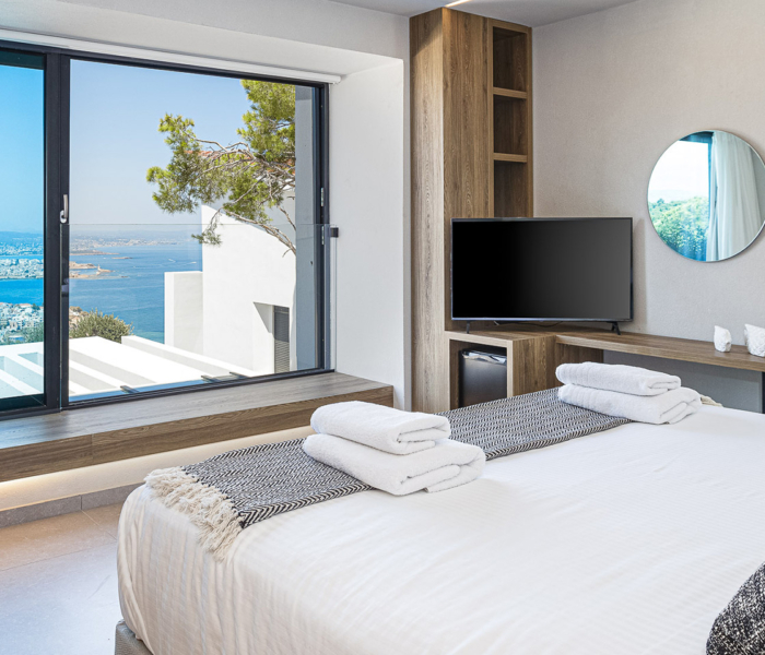 Chambre Villa Luxe Vue Mer Grece
