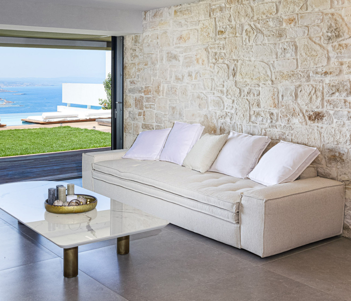 Salon Villa Luxe Vue Mer Grece