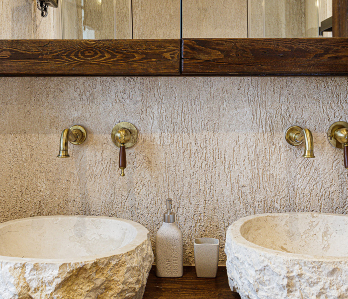 Salle de bain Location Villa Luxe Crete Grece