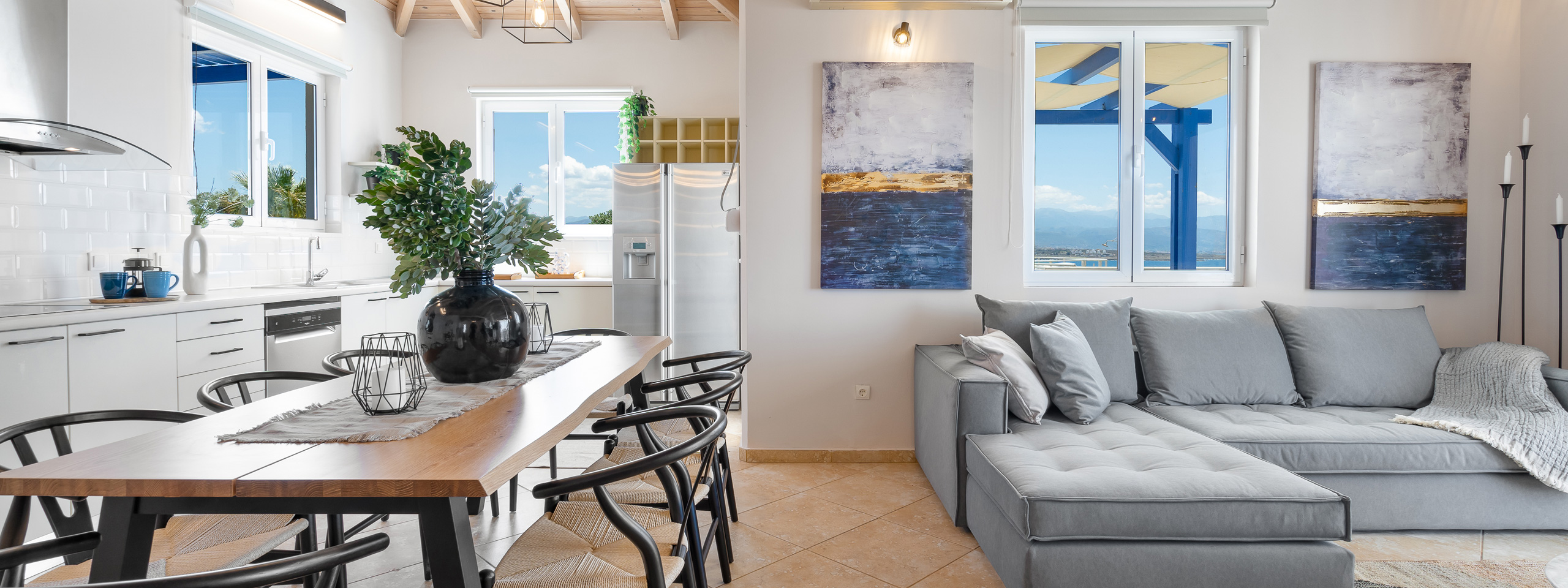 Canape Villa Prestige Crete Grece