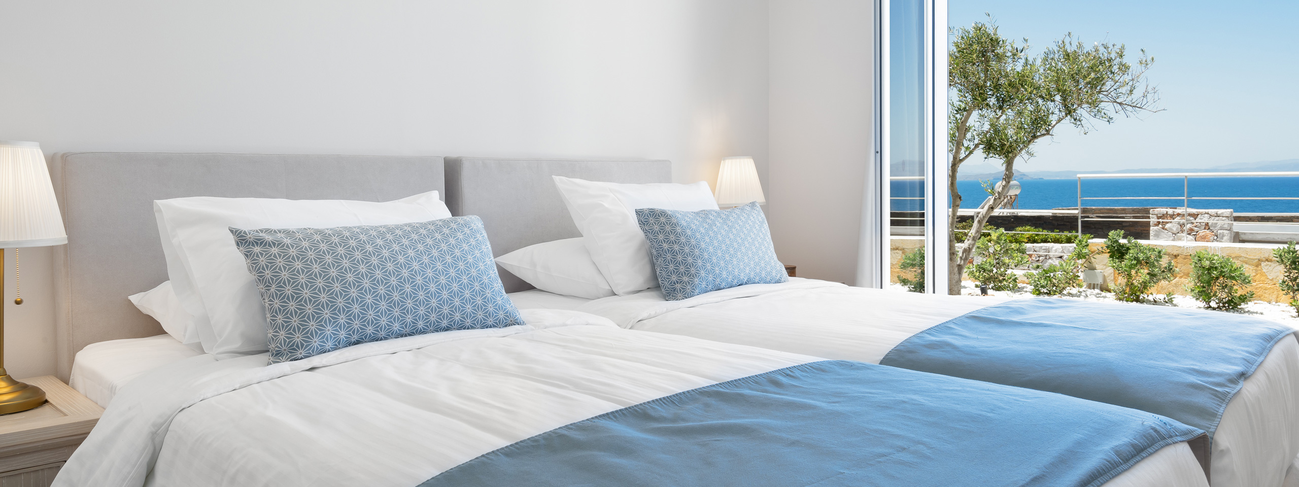 Chambre 2 Lits Simples Crete Grece