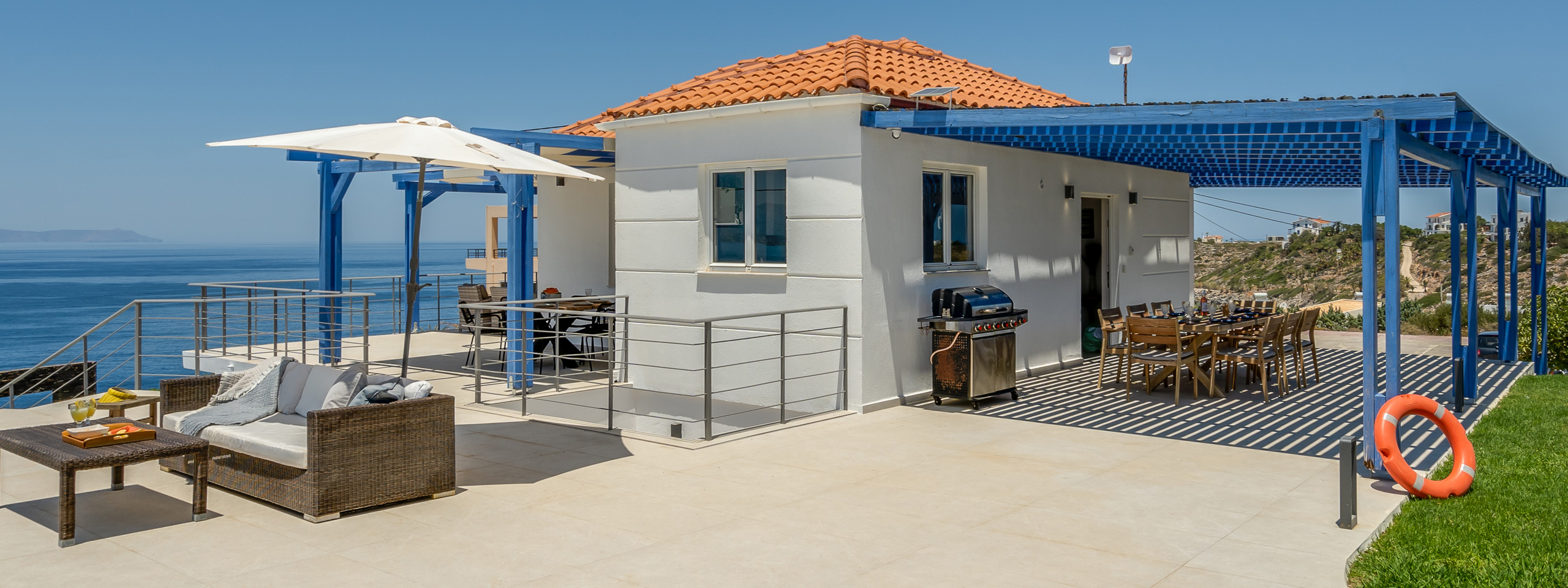 Terrasse Villa Prestige Crete Grece