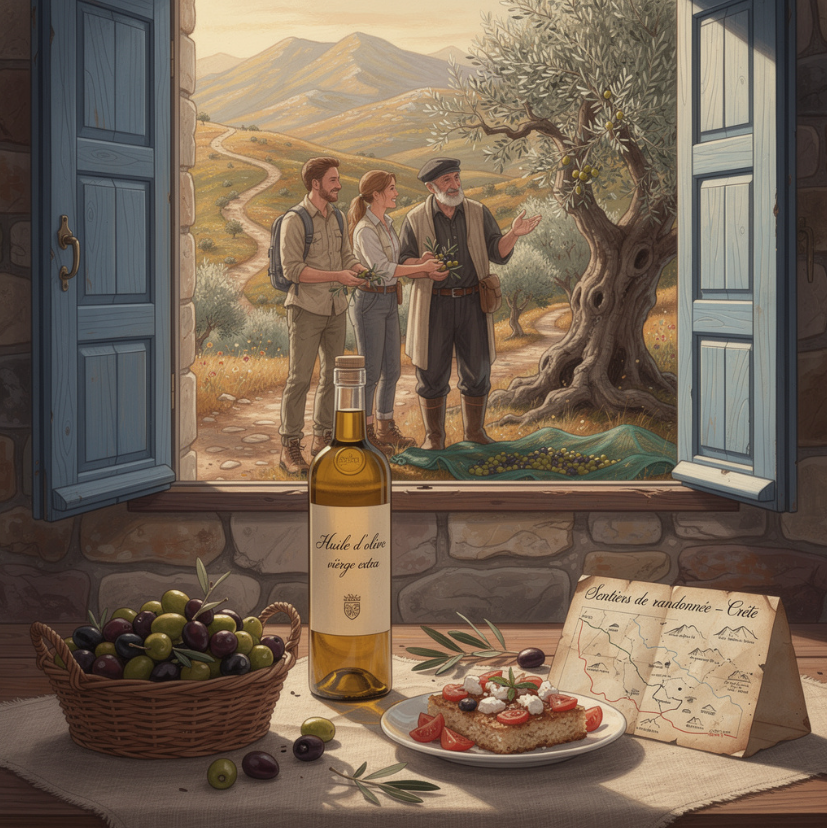 Tableau impressionniste encadré dans un salon bourgeois du 19ème siècle, représentant une scène familiale intime